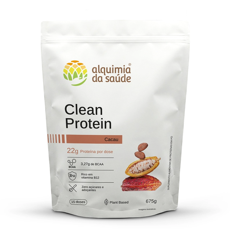 Clean Protein Cacau - Proteína Vegetal 675g Produto Clean Protein Cacau - Proteína Vegetal 675g