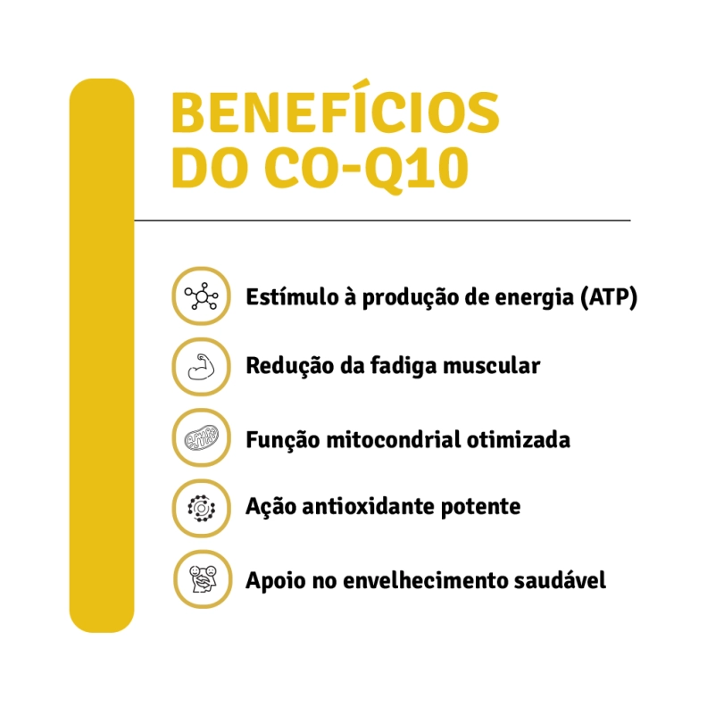 Produto Co-Q10 100mg - 60 Cápsulas Vegetais