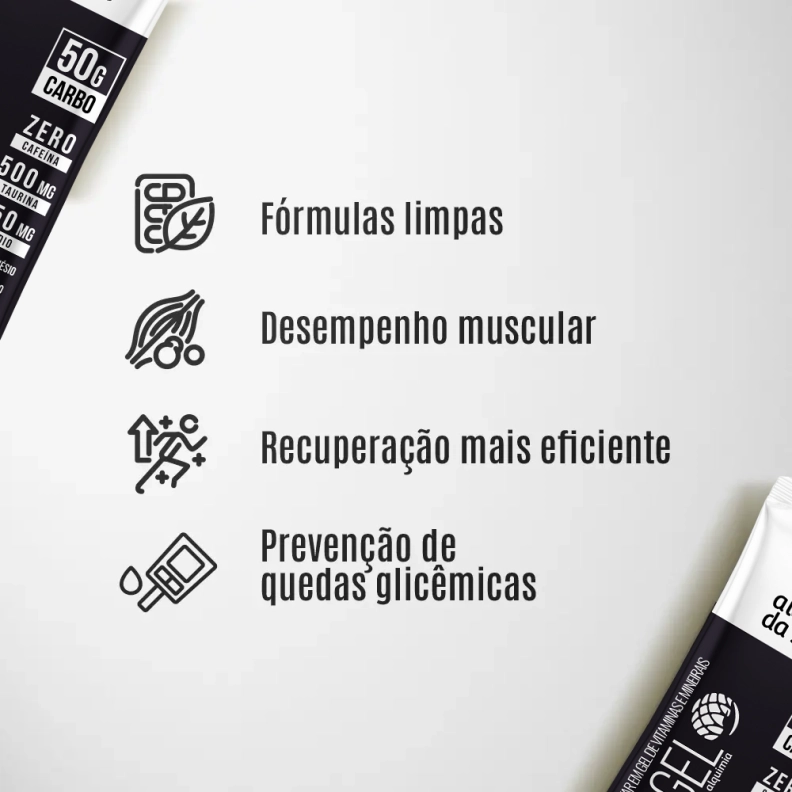 Duragel Neutro – Gel de Carboidrato 50g (Box com 15 Sachês) Produto Duragel Neutro – Gel de Carboidrato 50g (Box com 15 Sachês)