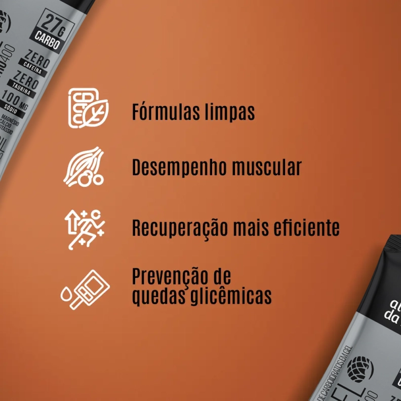 Produto Duragel Nitro400 Laranja – Gel de Carboidrato 27g (Box com 15 Sachês)