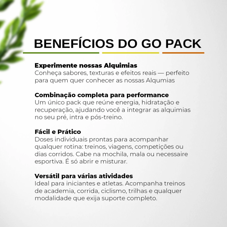 Produto GO Pack - 07 sachês