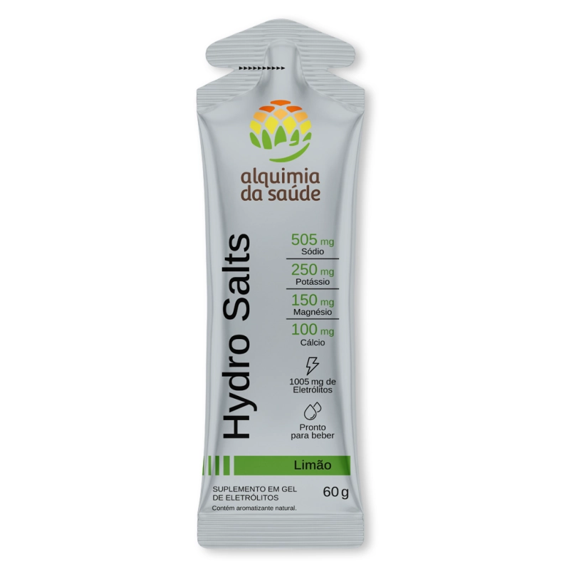 Produto Hydro Salts Limão – Repositor de Eletrólitos (Box com 10 Sachês)