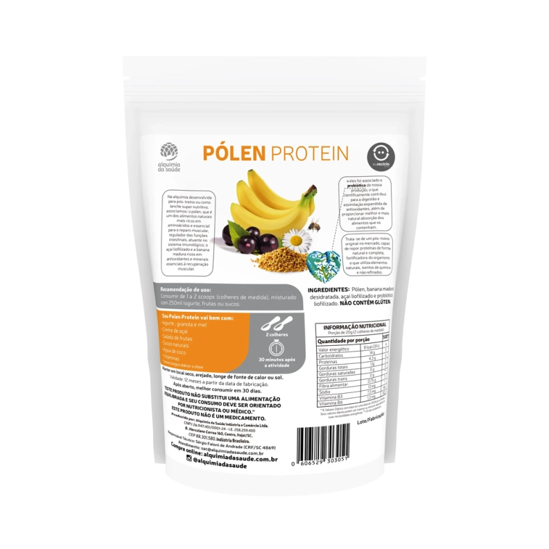 Pólen Protein - Açaí & Banana 350g Produto Pólen Protein - Açaí & Banana 350g