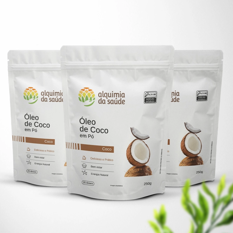 Produto Trio Óleo de Coco em pó