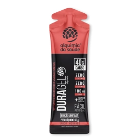 Produto - Duragel Morango – Gel de Carboidrato 40g (Box com 15 Sachês)