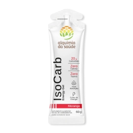 IsoCarb Energy Gel Box - Morango (15 Sachês) Produto - IsoCarb Energy Gel Box - Morango (15 Sachês)