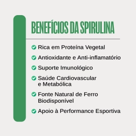 Spirulina em Cápsulas 110 Cápsulas - Alquimia da Saúde